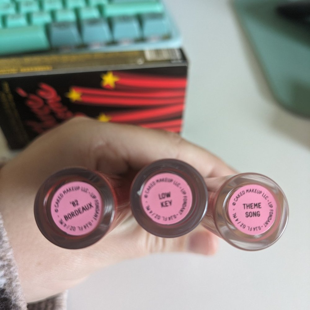 🌸 Half Caked Game Changer Lip Fondant Trio & Hot Mess Glitter Gel Pens BUNDLE - Picture 4 of 16